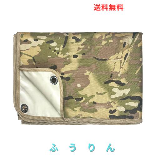 Tencen グランドシート 迷彩 防水 厚手 耐久 高耐摩耗 テントシート レジャーシート サバゲー キャンプ アウトドア 花見 花火大会 運動会