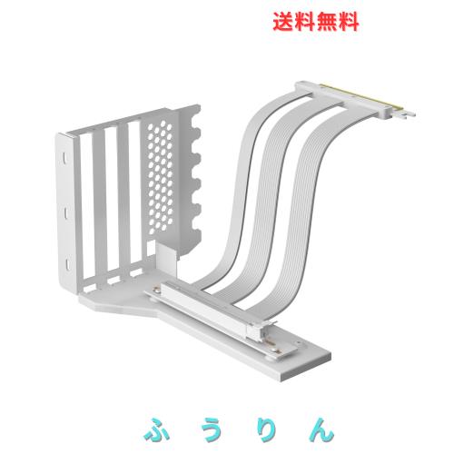 GLOTRENDS GPU縦置き ブラケット、200mm PCIE 5.0ライザーケーブル、2スロット厚GPUの場合、RTX5090 RTX4090 RX9070 RX7900対応、オープ