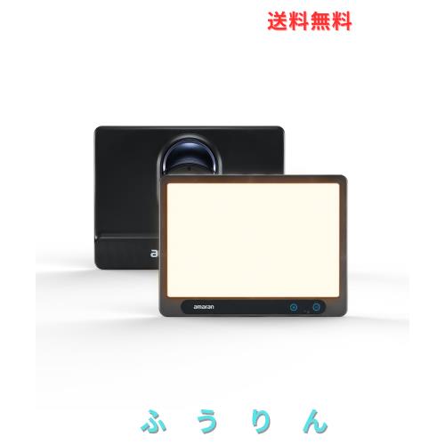 amaran Verge デスクトップ用LEDパネルライト - バイカラー、エッジライト搭載、7種ライティングエフェクト、USB-C PD給電、軽量コンパク