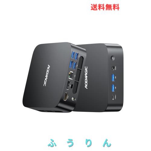 ACEMAGIC ミニpc AMD Ryzen 5 7430u mini pc 高速WiFi6 BT5.2 ミニパソコン Windows11 Pro フル機能Type-C+HDMI2.0+DP 4K3画面出力 静音