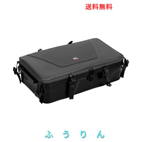 KEMIMOTO バイク シートバッグ 土台式 上部積載可能 35L ツーリングバッグ 一体成型 耐久性 大開口荷室 型崩れ防止 防水機能 ツーリング