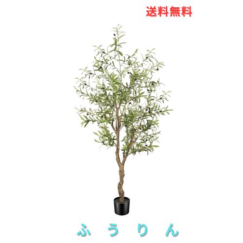 FEELEAD フェイクオリーブの木 【高さ183cm】人工観葉植物 観葉樹 光触媒 大型フェイクグリーン 室内 インテリアグリーン 消臭 本物そっ