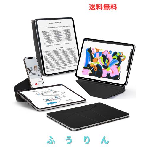 MOFT【公式直営店】ダイナミックフォリオ iPad Air 13インチ ケース (M3/M2、2025/2024)iPadカバー 多角度調整 横置＆縦置 iPadスタンド