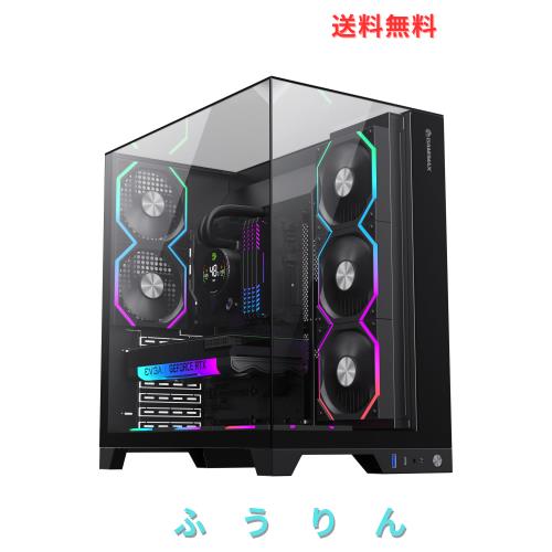 GAMEMAX PCケース ミッドタワー ゲーミング パノラミック強化ガラス