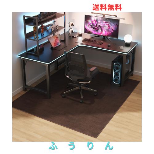 ZPAI ゲーミングチェアマット フランネル素材 160×180cm デスクチェアマット 滑り止め加工 ゲーミングマット 短毛タイプ 厚さ4mm 防音