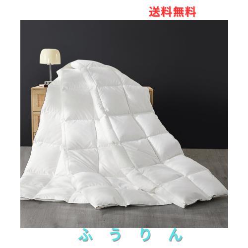SAPHREAS 羽毛布団 羽毛掛け布団 ホワイトダウン 羽毛肌掛け布団 ダウンケット 春や秋に最適 オールシーズン/寒冬対応 抗菌防臭加工 防ダ
