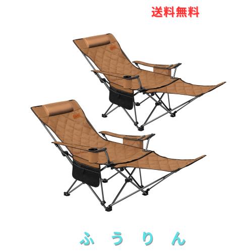 DesertFox リクライニングチェア キャンプ椅子 単品/セット 4way 仮眠 昼寝 4段階調整 厚手の中綿 秋冬用 アウトドアチェア クーラーボッ