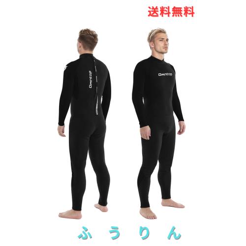Owntop 3mmフルレングス ウエットスーツ メンズ レディース - バックジップネオプレンウェットスーツ、サーフィンやシュノーケリング用の