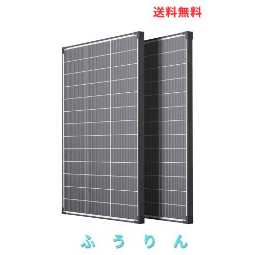 ZOUPW ソーラーパネル 200W = 100W×2枚 N型 単結晶 25％変換効率 16BB