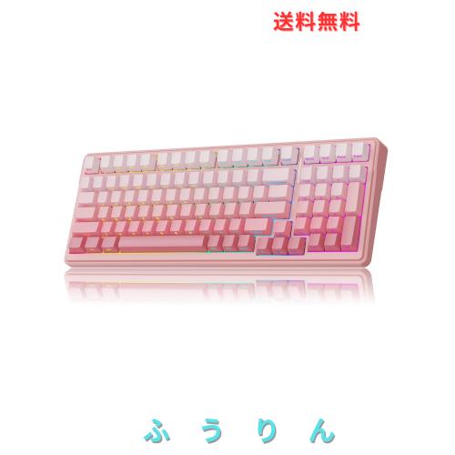 MechLands Aula F99 96%ワイヤレスゲーミングキーボード 8000mAhバッテリー クリーミーガスケット構造Bluetooth/2.4GHz/USB-C 3モード接