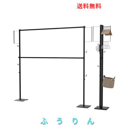 Duonices 折り畳み 室内物干しラック 2段式 室内干し 部屋干し 収納 ラック 布団干し対応 省スペース設計 洗濯物干し コンパクトに収納