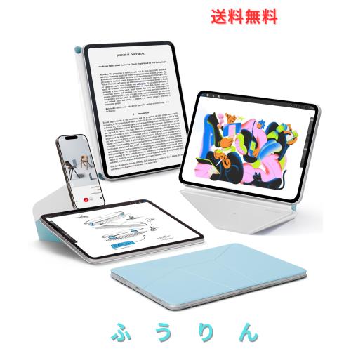 MOFT【公式直営店】ダイナミックフォリオ iPad Pro 12.9 ケース（第6/5/4世代、2020-2022）iPadカバー 多角度調整 横置＆縦置 iPadスタン