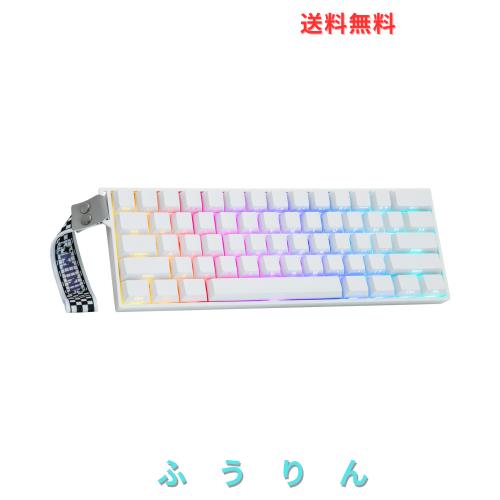 MechLands Aula Mini60 HE PRO ワイヤレスホール効果キーボード 4000mAhバッテリー 高速トリガー搭載 磁気式ゲーミングキーボード 調整可