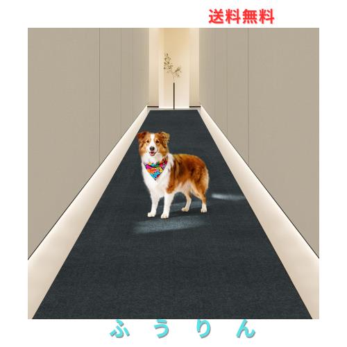【Amazon.co.jp限定】Keilymat 廊下 カーペット 吸着 廊下敷きロング ズレない 洗える 撥水 おしゃれ 無地 カーペットタイプ TPR 防音 ラ