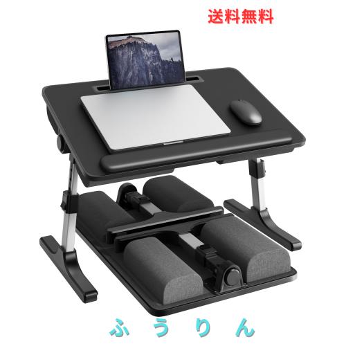 ACCURTEK 折りたたみ ラップデスク 2WAY 膝上テーブル ＆ ベッド用ミニデスク 58x37cm 高さ5段調整（283~373mm） 傾き角度36°まで ノート