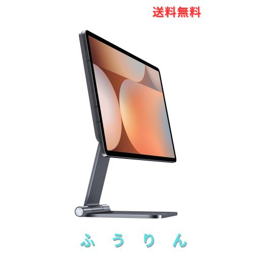 LULULOOK 折りたたみ多角度調整 磁気スタンド for Samsung Galaxy Tab S10 Plus/S9 Plus/S9 FE+/S8 Plus/S7 FE/S7 Plus 12.4インチ - 360