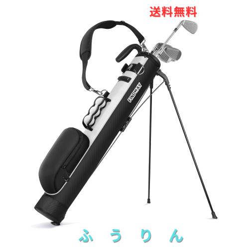 Findway ゴルフ スタンドバッグ ゴルフバッグ セルフスタンド ゴルフクラブケース 7-8本収納 軽量 約990g ショルダーベルト キャディバッ