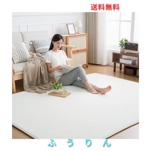 HOMFINE ラグ 夏 カーペット 接触冷感 極厚20mm 185×240cm 約3畳 ラグマット夏用 冷却効果 Q-max0.45 暑さ対策 防音 抗菌防臭 速乾 滑り