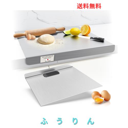 まな板 ステンレススチールまな板 掃除が簡単 抗菌 増粘 耐熱 衛生的 防臭 錆びない (50X50cm)