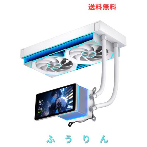 Jungle Leopard Pro Flow 240 一体型 CPU 水冷クーラー｜5.5 インチ磁気吸着式液晶ディスプレイ搭載｜水冷式 CPU 放熱器｜240mm ARGB 無 23,311円