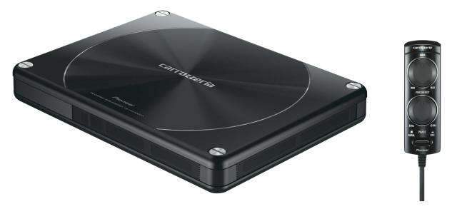 carrozzeria カロッツェリア 21cm×8cm×2パワードサブウーファー TS-WH1000A