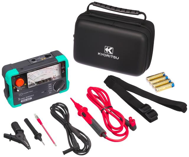 共立電気計器 (KYORITSU) キューメグ 3レンジ絶縁抵抗計 (125V/250V/500V) model.3432