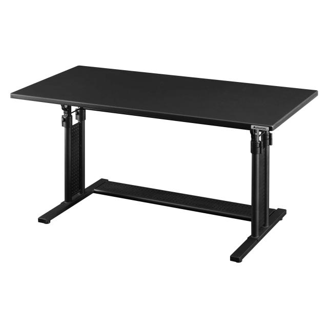 Bauhutte( バウヒュッテ ) ゲーミングデスク 昇降式 PCデスク (幅 120 × 奥行 55 高さ 59~80 cm ) ブラック BHD-1200M