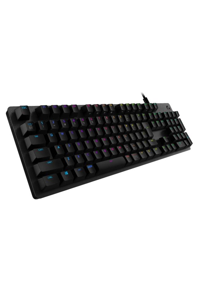 Logicool G ゲーミングキーボード G512r-CK 有線 クリッキー 青軸 しっかりとした打鍵感 GXスイッチ 日本語配列 LIGHTSYNC RGB USB パス