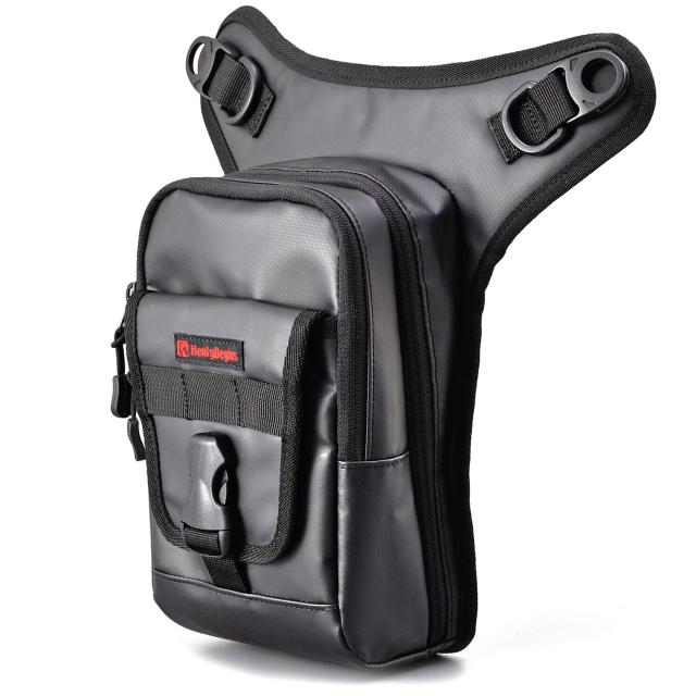 ヘンリービギンズ(Henly Begins) デイトナ バイク用 レッグバッグ 1.5L ターポリン ペットボトル収納可 3室構造 ホルスターバッグ3 DH-73