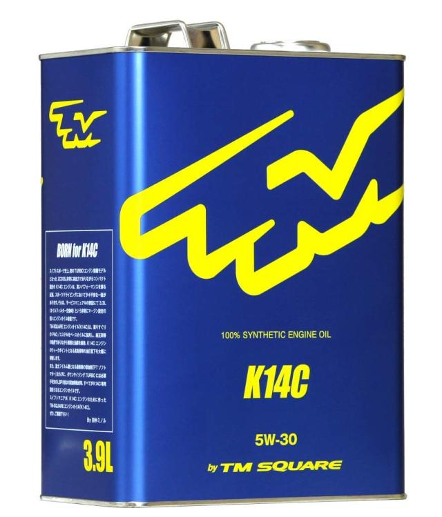 TM-SQUARE(TMスクエア)スイフトスポーツZC33S専用エンジンオイル K14C 100%化学合成油(PAO＆エステル) 5W-30 3.9L TMOL-V03901