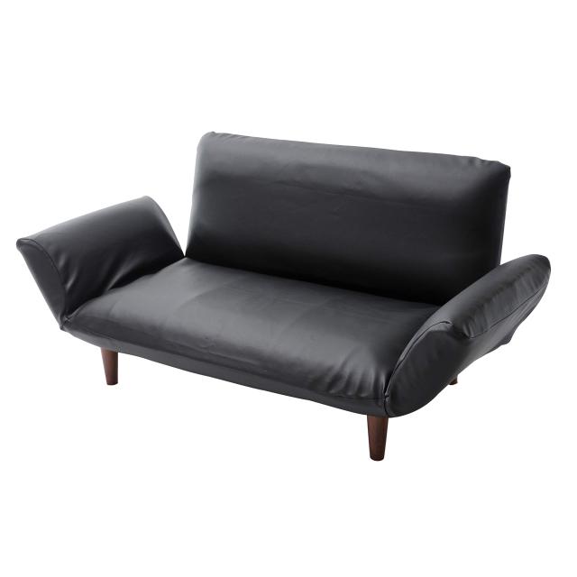 セルタン(Cellutane) ソファーカバー 和楽の極 専用 2人掛け 合成皮革 ブラック D01h-597BK