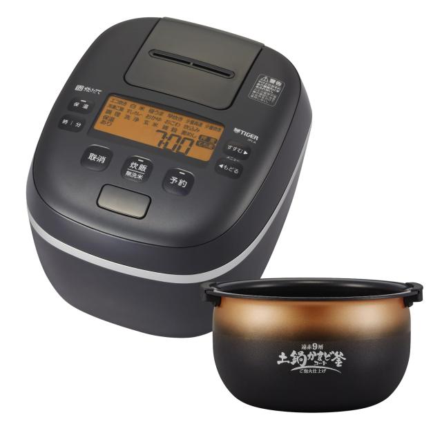 タイガー魔法瓶(TIGER) 炊飯器 5.5合 圧力IH式 ご泡火炊き少量旨火炊き オフブラック JPI-A100 KO