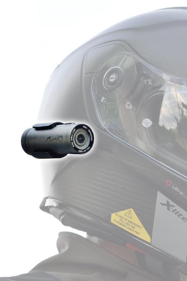 デイトナ(Daytona) Mio(ミオ) バイク用 ドライブレコーダー ヘルメット装着可能 前後2カメラ 200万画素 microSD 16GB付属 フルHD 防水 防
