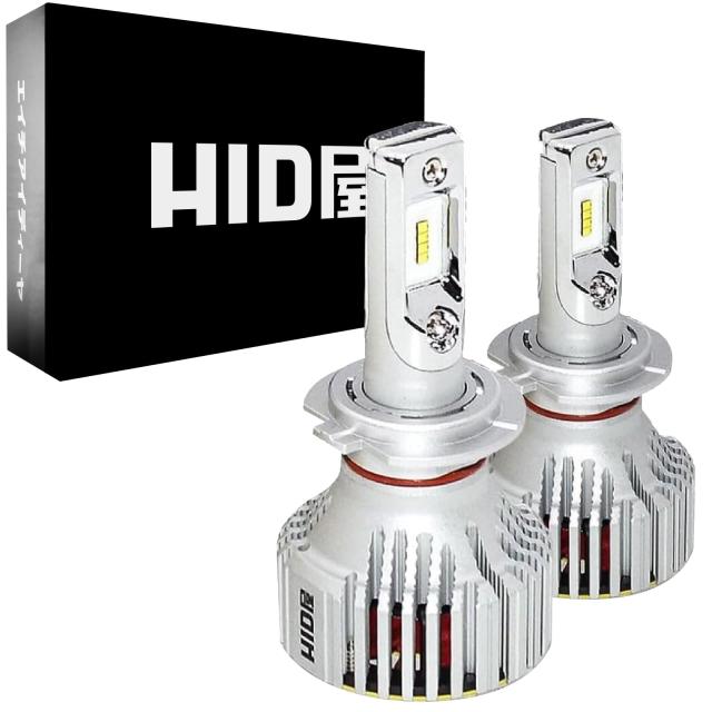 HID屋 H7 LED ヘッドライト 28400cd(カンデラ) 爆光 ホワイト 6500k 車検対応 12V 24V ドライバー内蔵 簡単取付 iシリーズ 2本1セット