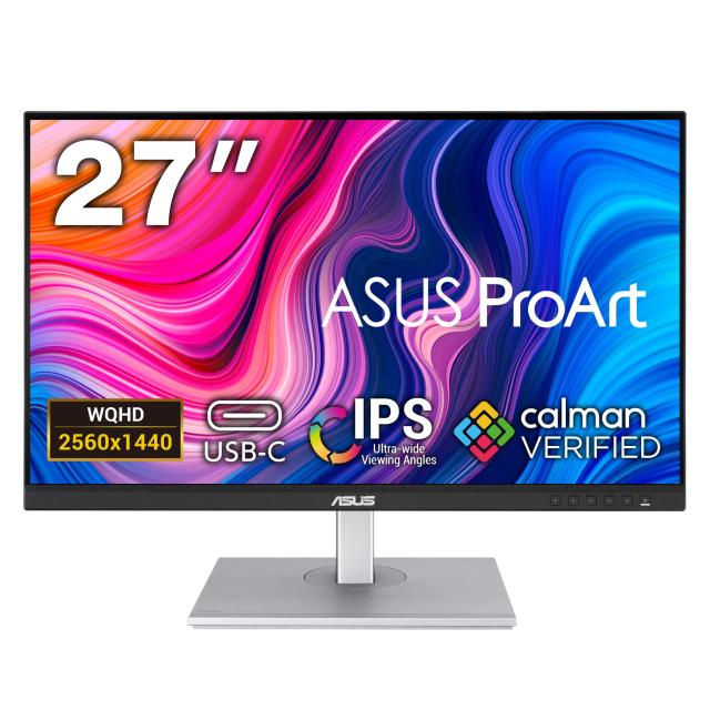 ASUS モニター ProArtPA278CV 27インチ/3年間無輝点交換保証/WQHD/IPS/USB-CDisplayPortデイジーチェーンHDMI/100% sRGB/100% Rec. 709