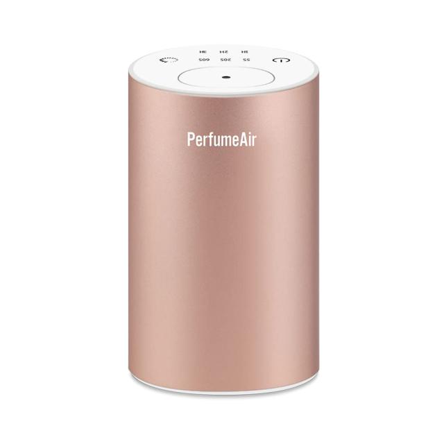 スフィアライト 車 フレグランスディフューザー PerfumeAir 芳香剤 自動 噴霧式 ピンクゴールド アロマ ディフューザー 車載 噴霧レベル