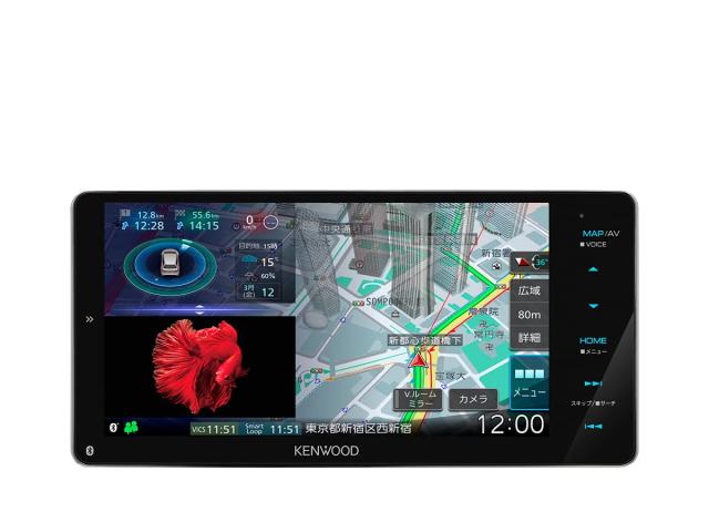 ケンウッド カーナビ 彩速 7インチワイド MDV-M808HDW HDモデル 圧倒的な地図の見やすさ 操作感 ワイドインダッシュ HDMI入力 ハイレゾ音