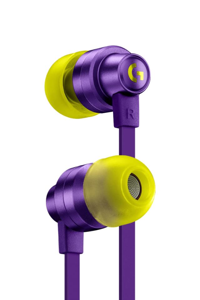 Logicool G ゲーミングイヤホン G333 有線 イヤホン 紫 インライン マイク 3.5mm USB-C ボリュームコントロール PS5 PS4 Switch 2 PC ス