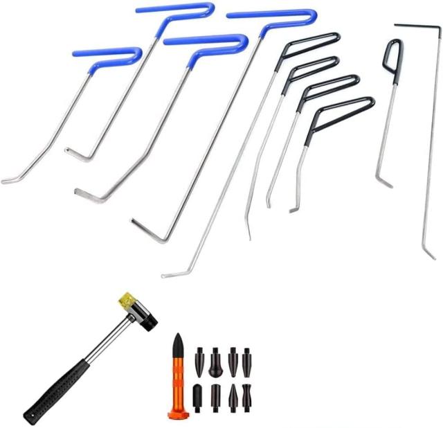 WHDZ 車 デントリペア ツール 修理ロッド 凹み修理工具セット 自動ボディデント除去ツール 凹み直し 車 ボディペイントレスデント 車凹み