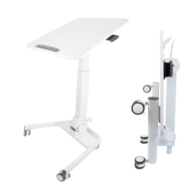 Amazon | E-WIN スタンディングデスク 昇降デスク 折りたたみ キャスター付き 簡単組立 幅58cm×奥行40cm コンパクト スリム 昇降  手動 パソコンデスク オフィスワークテーブル 在宅 黒 ブラック 折りたたみテーブル SD58-BK | パソコンデスク | 文房具・オフィス用品