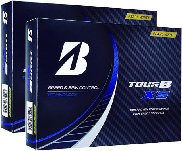 ２ダース BRIDGESTONE(ブリヂストン)ゴルフボール TOUR ツアー B XS 2022年モデル 12球入 (XS_パールホワイト_２ダース)
