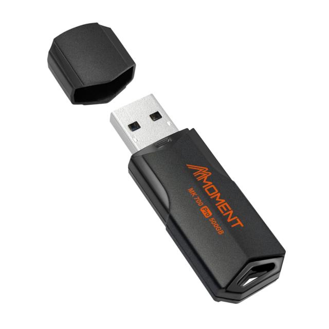 MMOMENT 超高速 大容量 MK700 500GB USBメモリ USB3.2 Gen2 PS(4) PS(5)動作確認済 SSD 外付け (読込最大1000MB/s)