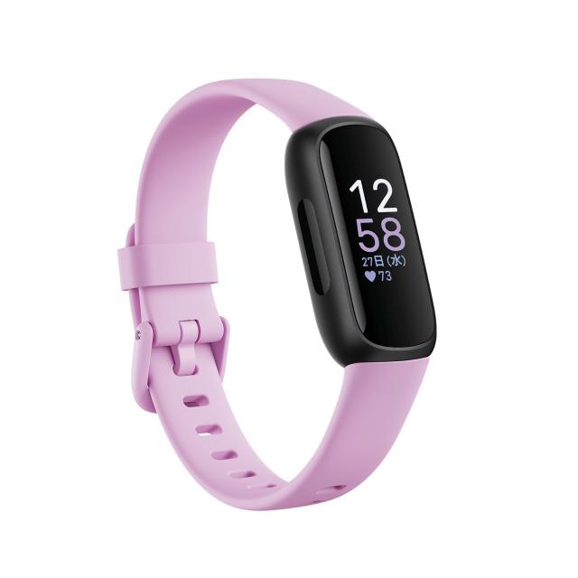 Fitbit Inspire 3 フィットネストラッカー Lilac Bliss/Black FRCJK L/Sサイズ[最大10日間のバッテリーライフ/心拍計][日本正規品]