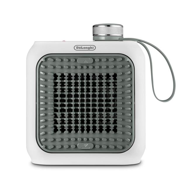 De’Longhi (デロンギ) ファンヒーター カプスーラデスク HFX12D03-GR セラミックヒーター 足もと・手さき イタリアンデザイン 静音 コン