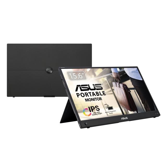 ASUS モバイルモニター ZenScreen Go MB16AWP ワイヤレス/15.6インチ/IPS/フルHD/USB Type-C/バッテリー内蔵/ブルーライト軽減/フリッカ