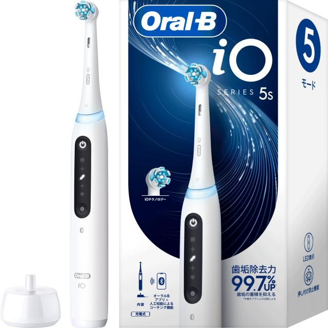 ブラウン 電動歯ブラシ オーラルB iO5S iOG51A60WT クワイトホワイト 【Amazon.co.jp 限定】