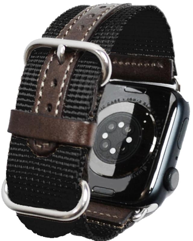 atelierCODEL アップルウォッチ バンド 職人が最高の付け心地を追求 apple watch ナイロン レザー ベルト Ultra2/Ultra/10/9/8/7/6/SE/5/
