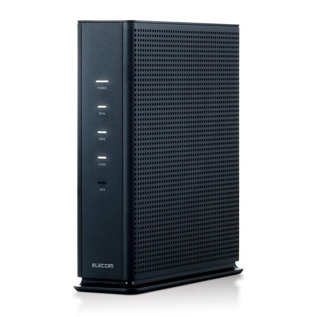 エレコム 無線LAN WiFi ルーター Wi-Fi6E AX5400 2402+2402＋574Mbps IPv6(IPoE)対応 ブラック / 戸建3階 マンション4LDK WRC-XE5400GS-G