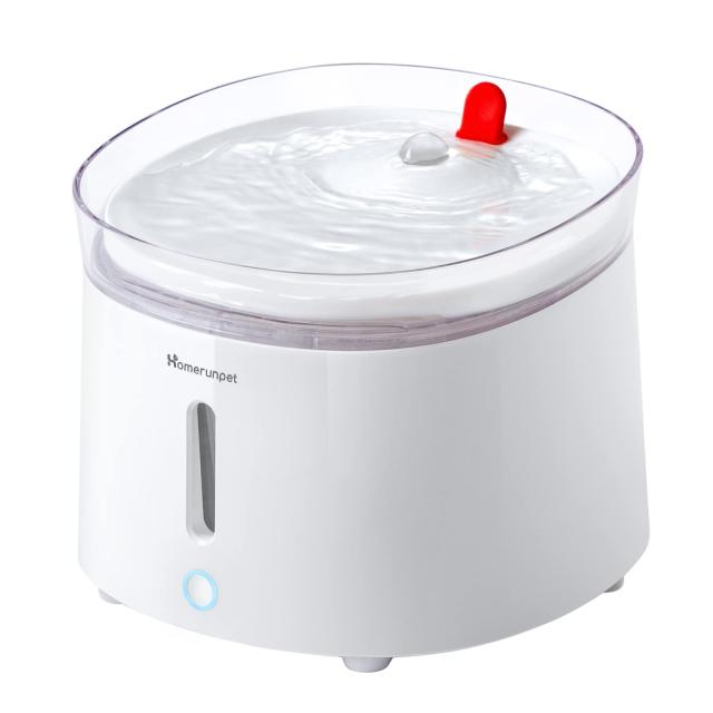 Homerunpet 猫 犬 ペット 自動給水器 セラミック 静音 ワイヤレスポンプ 大容量2L 2つの給水モード 組み立て簡単 お手入れ簡単 フィルタ