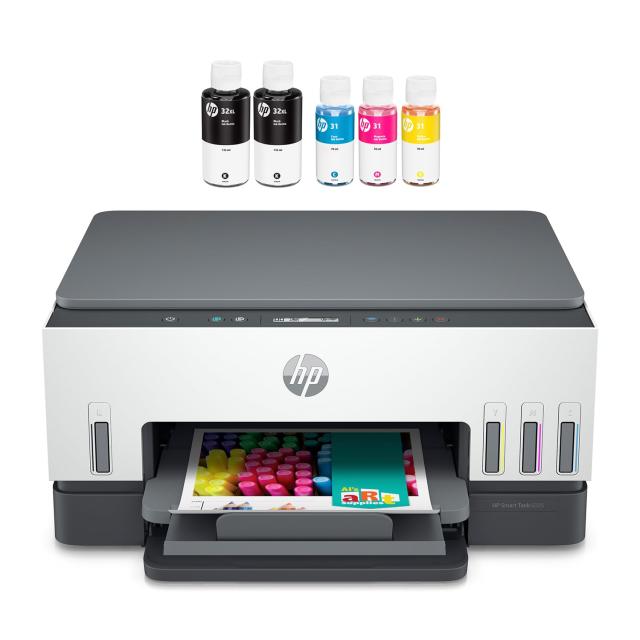 HP プリンター HP Smart Tank 6005 大容量インクタンク式 2023年モデル A4カラーインクジェット複合機 前面給紙 自動両面印刷 グレー ス